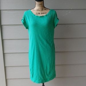 Green dress short sleeve